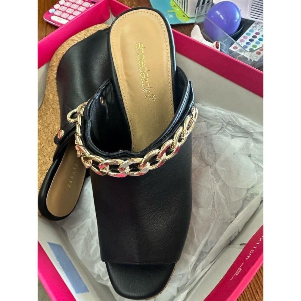 Shoe dazzle slingback sandals‎ with